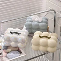 Cotton Candy Drawer Tissue Box Ceramic Light Luxury Home Living Room Creative Table Tissue Box Modern Ceramics Tissue Case 1