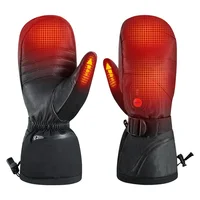 Unisex Far Infrared Heated Mitten Gloves Carbon Fiber Heating 3 Shift Temperatures Battery Heated Mitten Gloves SHGS38 2
