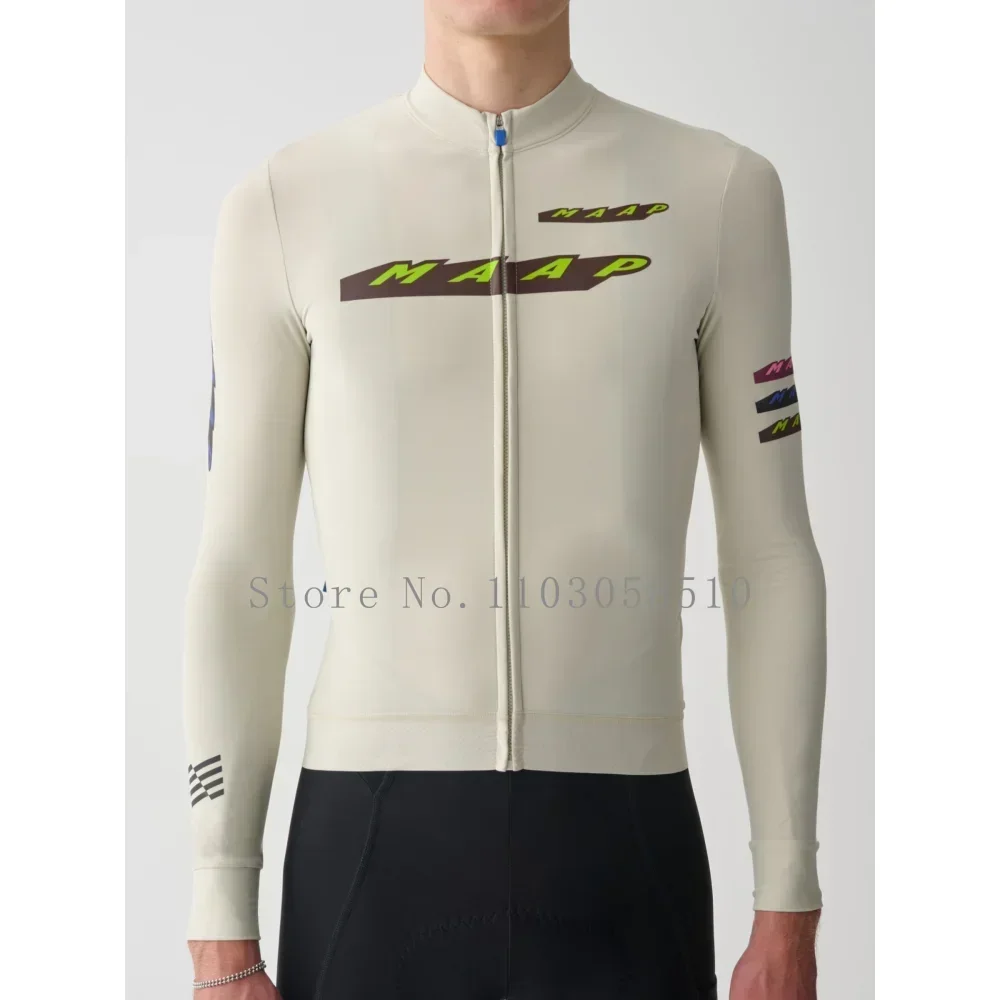 2025 Team High Quality Pro Cycling Jersey Men Woman Breathable Bicycle Clothing Road MTB Bike High-end Simple Long Sleeve Thin 4