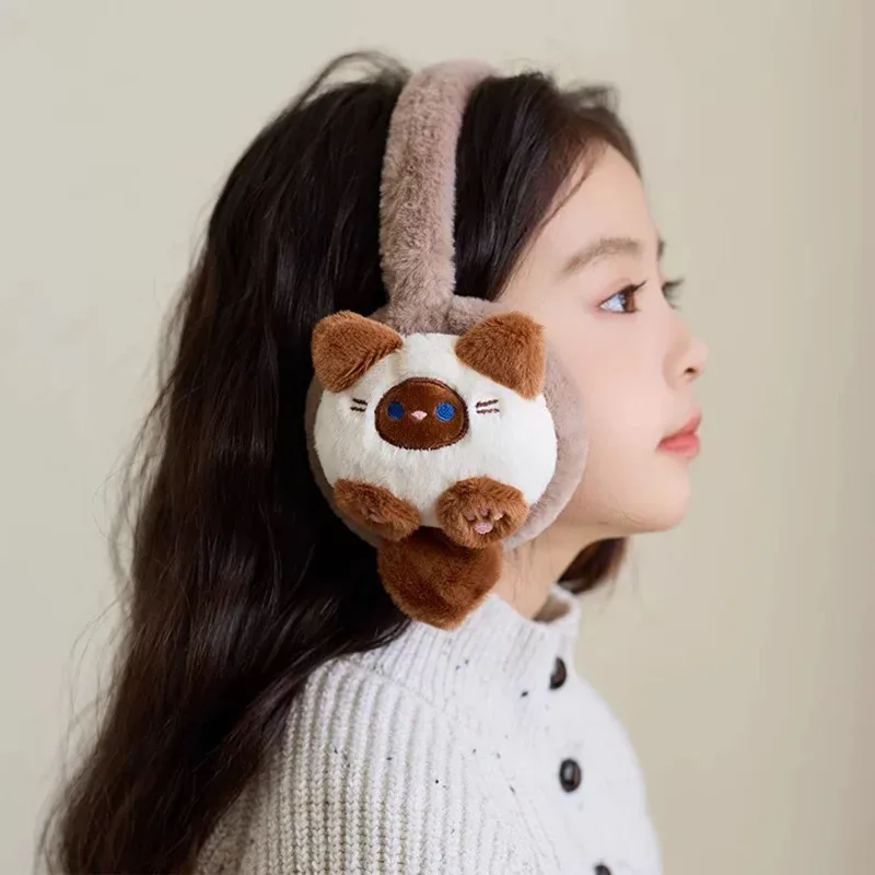 Winter Cartoon Soft Rabbit Winter Warm Earmuffs Girl Plush Thick Ear Cover Ear Protection Antifreeze Warmth Muffs for Women