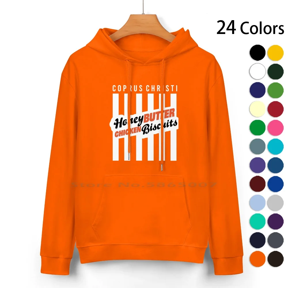 HoneyButterChickenBiscuitPureCottonHoodieSweater24ColorsTexas