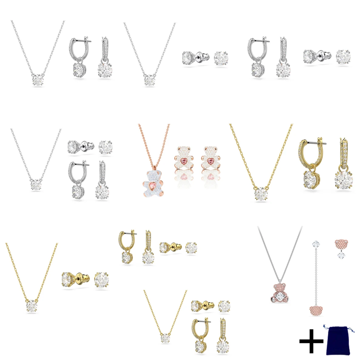 

2024 Fashionable, Elegant, Boutique, Gorgeous, Popular, Exquisite, and Bestselling Noble Instagram Earnail Necklace Bracelet Set