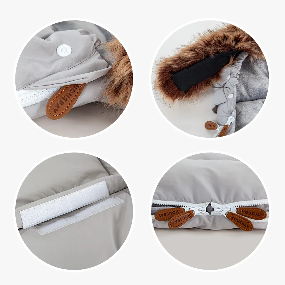 Baby Stroller Footmuff 0-24Months Winter Baby Warm Envelope Sack For Discharge Windproof Thicker Universal Stroller Accessories