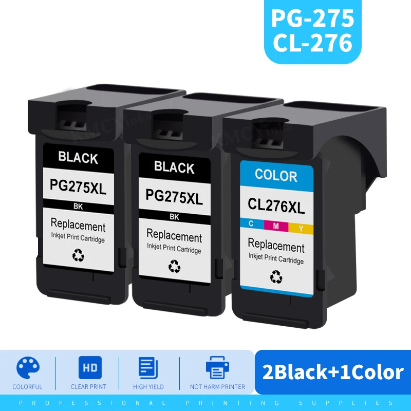Weizhiya - Cartuchos De Tinta Para Canon PG-275 / CL-276