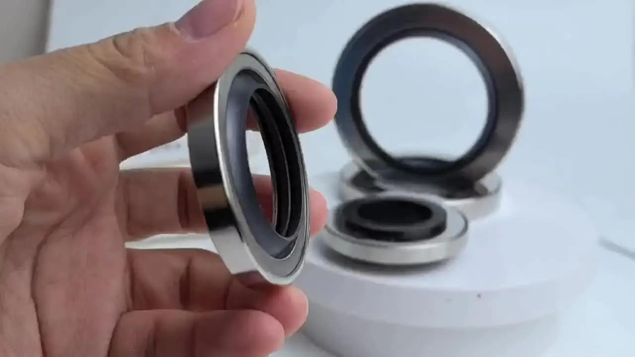 ID:12*OD:22/25/28/30/35*7/8mm Stainless steel shaft oil seal PTFE sealed air compressor accessories