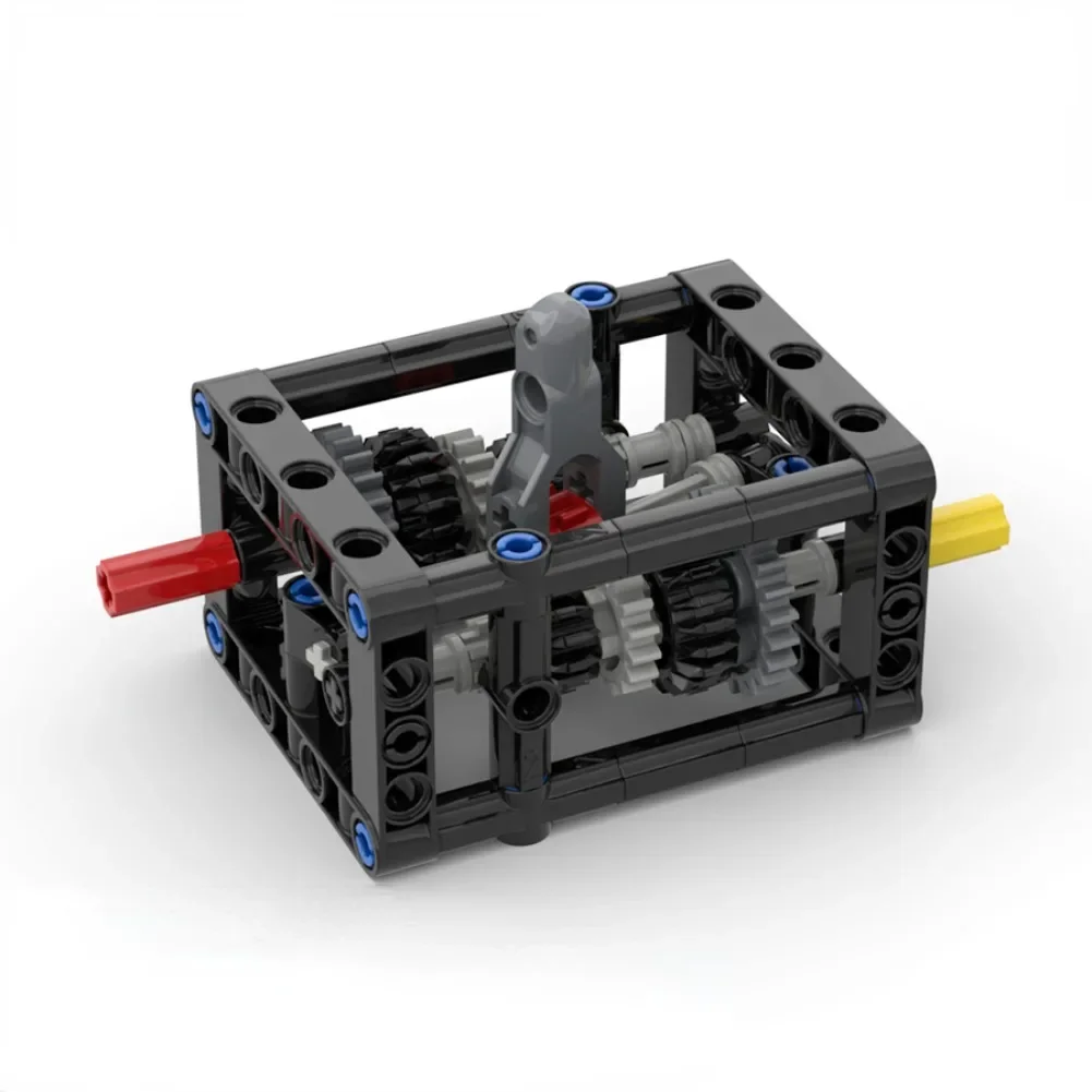 MOC Smooth 5-speed Transmission Manual Chassis Variable Speed Wave Box B35 B69 Building Block Differential Gear Compatible Leduo