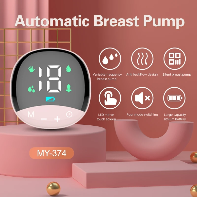 Automatic Breast Pump Rechargable Portable Electric Breast Pump Silent Powerful Suction Fortable Painless and Silent