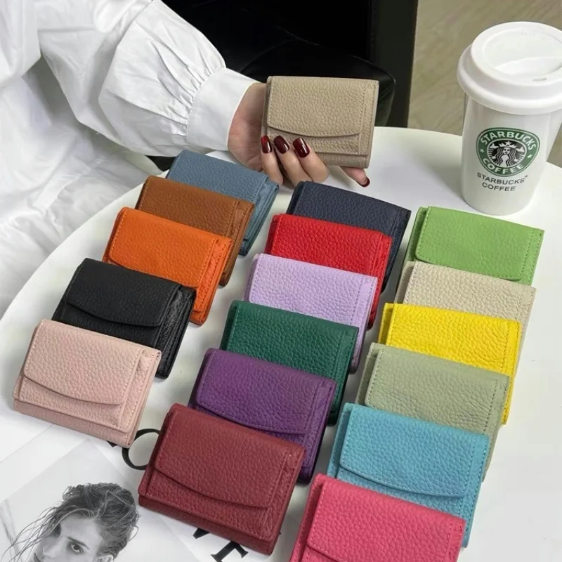 Elegant Genuine Leather RFID Wallet – Luxurious Slim Clutch with Coin Purse