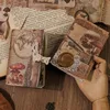 30Pcs material paper Retro collection vintage butterfly handbook decoration collage pack Old Book Plants Scrapbook 153*138MM 4