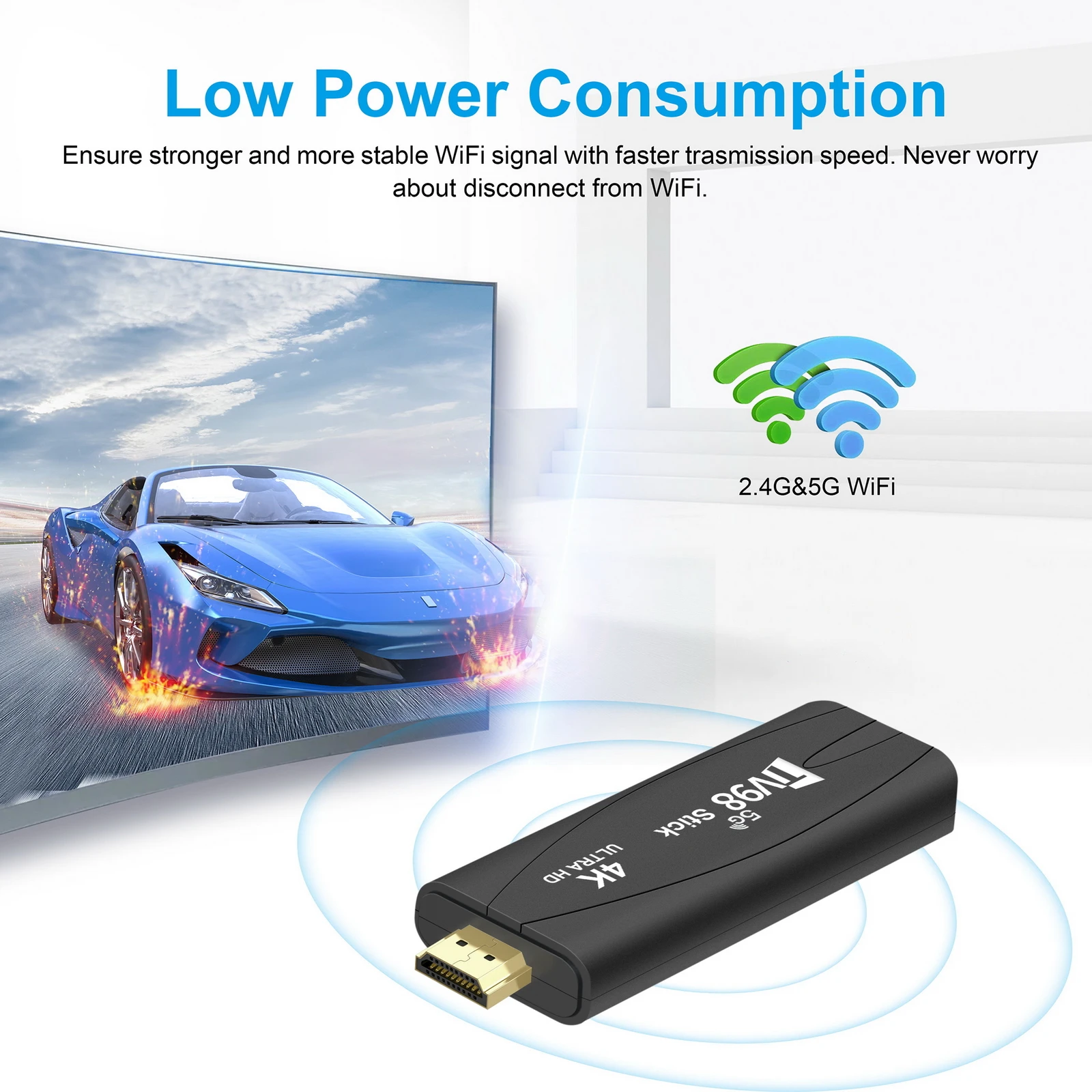 Salange TV ƽ ȵ̵ 12.1 ̴ ATV 4K Ʈ TV ڽ, 5G, 2.4G   ÷, HDTV ù ̵ ÷̾  ڽ, TV98