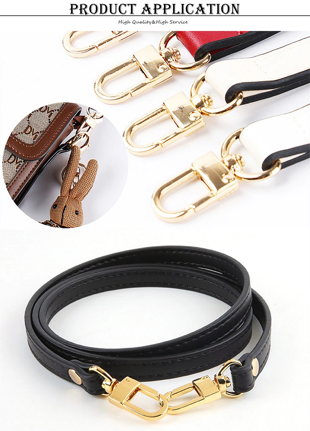 5 teile/paket 13-19mm Metall gürtel Riemen Schnallen drehbar Snap Feder haken Karabiner verschluss Clips Hund für Geldbörse DIY Leder Bastel tasche – Detail 7