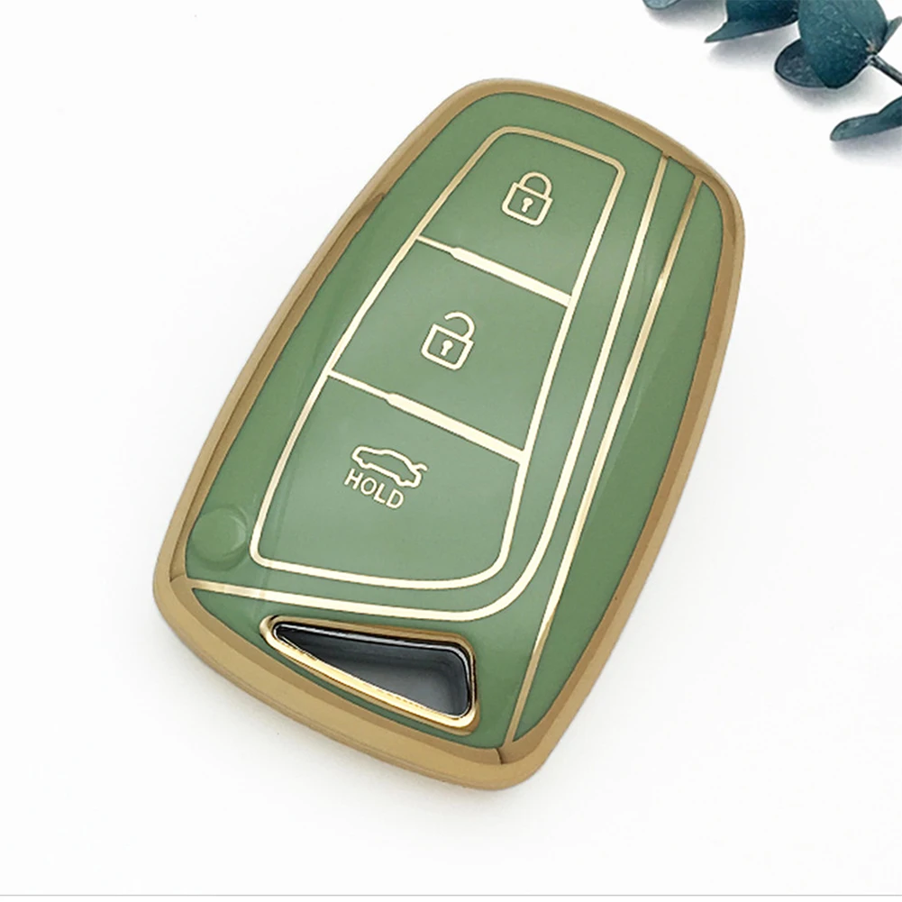 

TPU Car Key Case Cover Holder Fob For Hyundai For Santa For SantaFe 2018 For G80 Elevate your driving experience