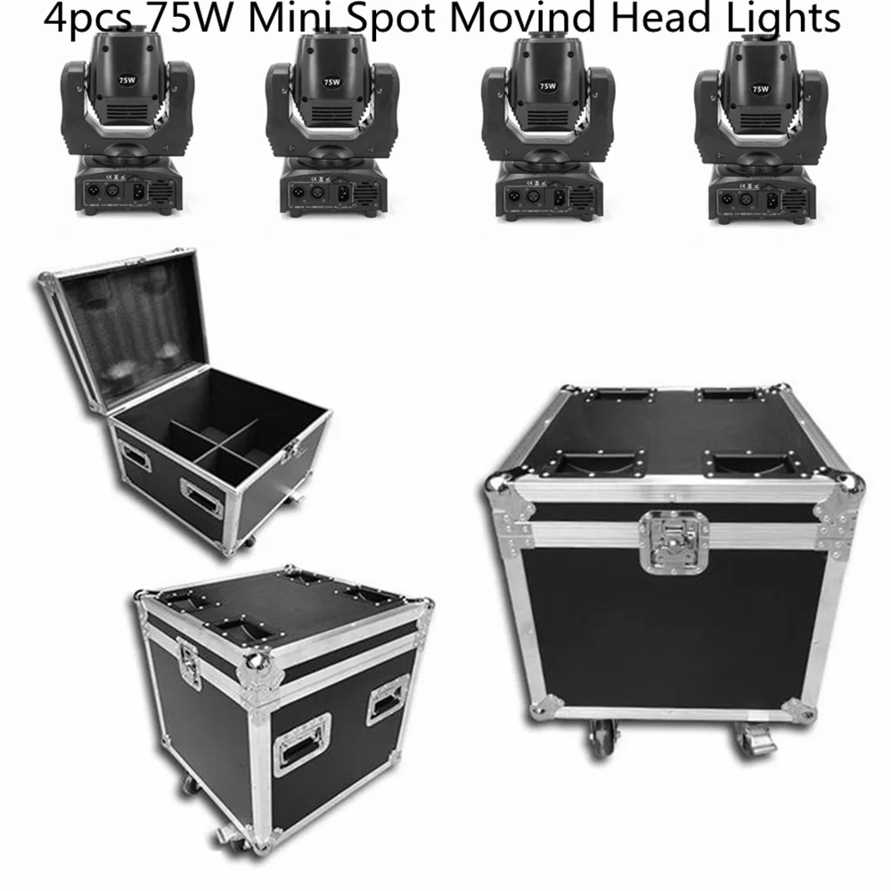 미니빔  미니 LED DMX Gobos 무빙 헤드 스포트 라이트, 클럽 DJ 60w 무대 조명, 파티 디스코 무빙 헤드 라이트, 75w 