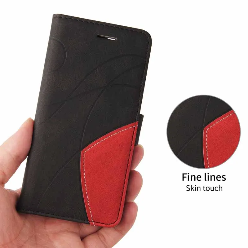 Leather Flip Wallet Phone Cover with Card Holder