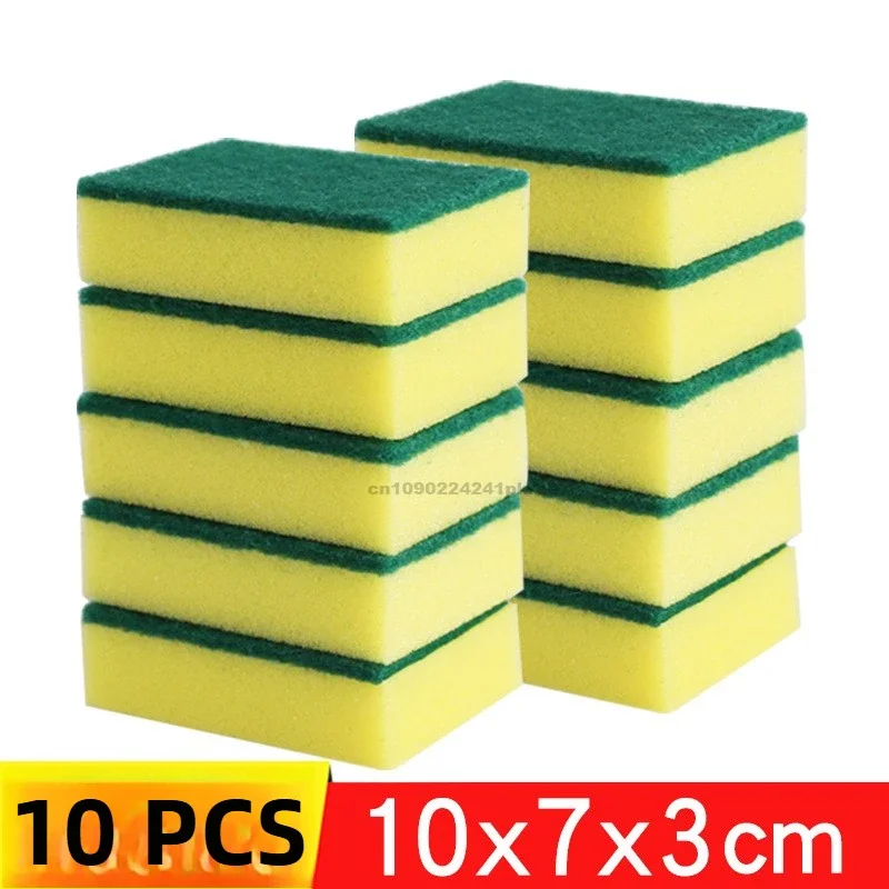 Deluxe Non-Scratch Double-Sided Absorbent Cleaning Sponge for Household and Kitchen Use