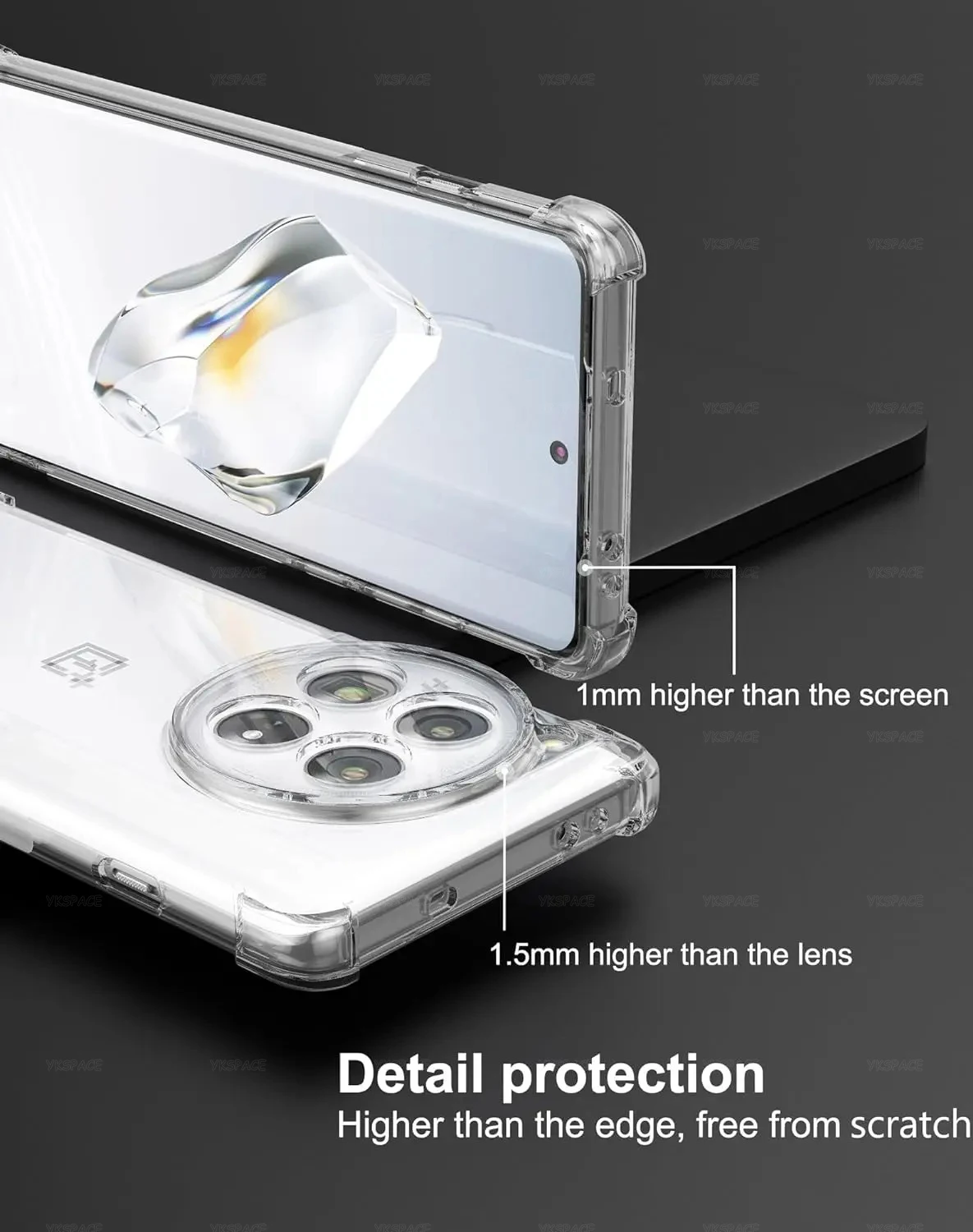4 Ecken Airbag Transparente Handyhülle für Oneplus 10 10T 11 11R 12 12R 13 13R Ace 2 3 5 Pro 5G Weiche Silikon stoßfeste Abdeckung – Detail 12