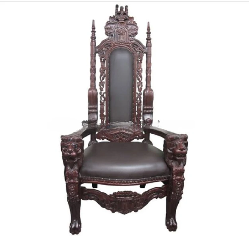 

Antique Lion King Throne Chairs for Wedding Rental