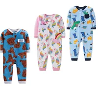 Warm Infant Baby Rompers Animal Winter Spring Fleece Baby Boys Girl Sleepsuit Animal Overall Babe Jumpsuits 9-24 Months 2