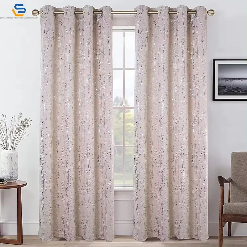 QDshensuli Hot Sale Latest Design Home Decoration Modern Style Cotton Material Living Room Door Curtains at Wholesale Price 5
