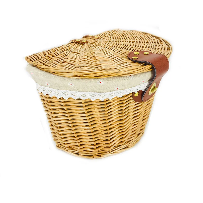 Utilizzare Per Borse E Mutandine Pieghevoli Brompton Birdy Cestino Di Vimini Retrò