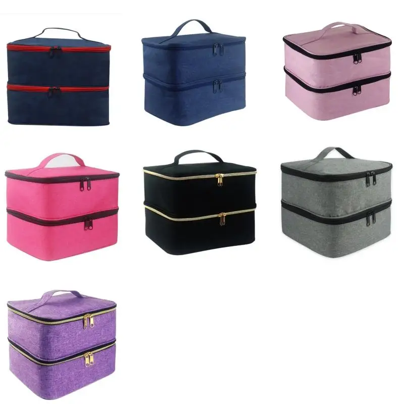 Nail Polish Carrying Case Bag Holds 30 Bottles Nail Organizer for Nail Polish Gel Nail Polish