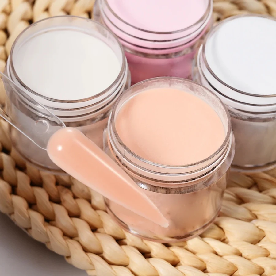 1/4pcs Nail Acrylic Powder White Clear Pink Nude French Acrylic for Extension Crystal Nail Glitter Tip Carving Tool nail powder acrylic nail powder