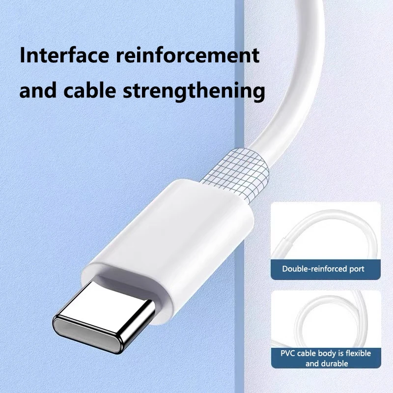 레노버 6A 60W USB C to USB C PD 케이블 (폰15 프로 맥스, 아이패드 10, 맥북, 휴대폰용) 타입 C to 타입 C PD 고속 충전 케이블