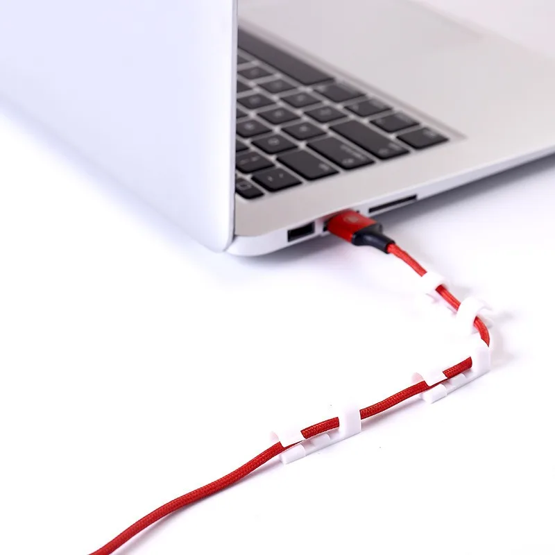 20/16PCS USB 케이블 정리 클립 와이어 와인더 홀더 이어폰 마우스 코드 클립 보호기 관리용 접착 훅 데스크 클램프