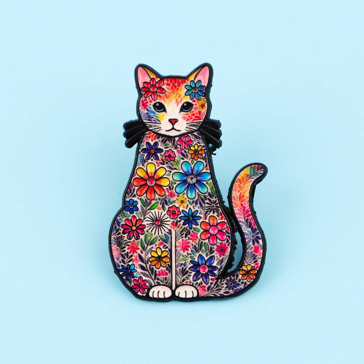 Charming Cat Enamel Pin Brooch – Stylish Metal Lapel Accessory and Gift