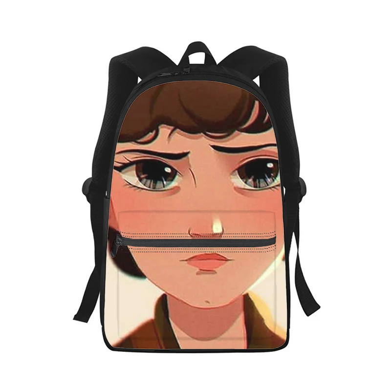 Millie Bobby Brown Men Women Backpack 3D Print Fashion Student School Bag Laptop Backpack Kids Travel Shoulder Bag