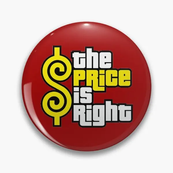 

The Price Is Right Soft Button Pin Lapel Pin Cartoon Fashion Hat Women Gift Jewelry Funny Clothes Badge Metal Lover Cute