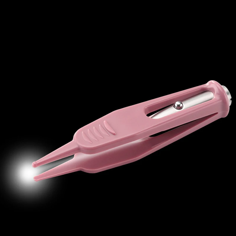 Nasal Tweezer Baby Dig Booger Clip Infants Clean Ear Nose Navel Safety Tweezers With LED Light