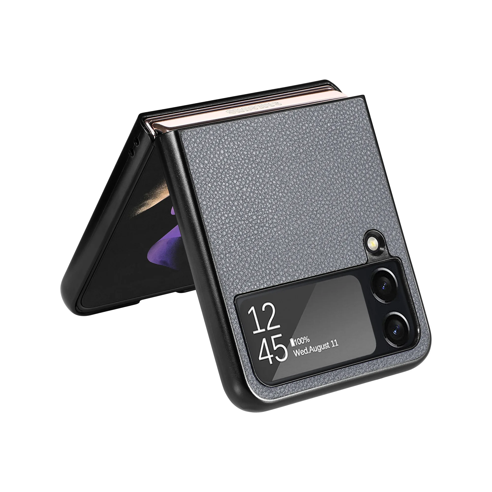 Anti-Caduta Custodia Pieghevole In Pelle Antiurto Per Samsung Galaxy Z Flip4 Flip 3 Flip4 5G Flip 4 Porta Carte Per Samsung Flip4 Casi