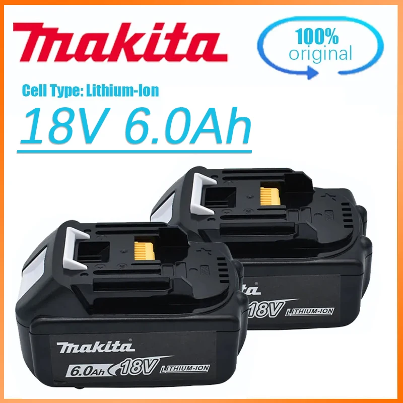 

Latest Makita 18V 6.0Ah Rechargeable Lithium Battery,for 18v Drill BL1860 BL1830 BL1850 BL1860B Replacement Power Tool Batteries