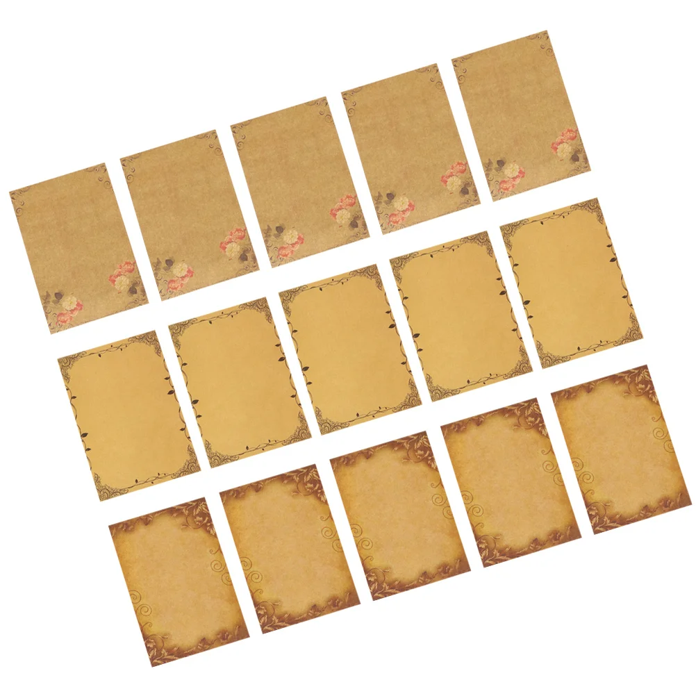 

48 Sheets Vintage Stationery Letter Paper Kraft Lace Writing European Style Correspondence