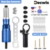 2.4mm-3.2mm-4.0mm-4.8mm Electric Rivet Gun Adapter, Cordless Home Riveting Tools Insert Rivet Quick Riveting Tools Accessories 1