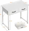 Vanity Desk with Storage, Home Office Computer Desk for Small Spaces, Modern Work Writing Study Table 3