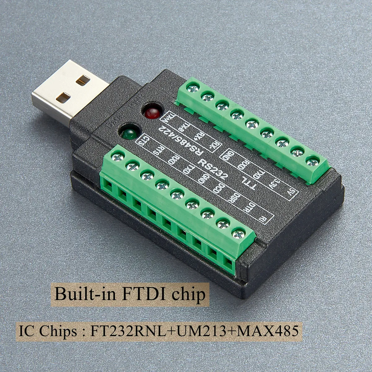 USB - 485 RS485/422/232/TTL 변환기 직렬 인터페이스(FT232RNL 칩 포함) 4 in 1 직렬 어댑터(FTDI 칩 포함)