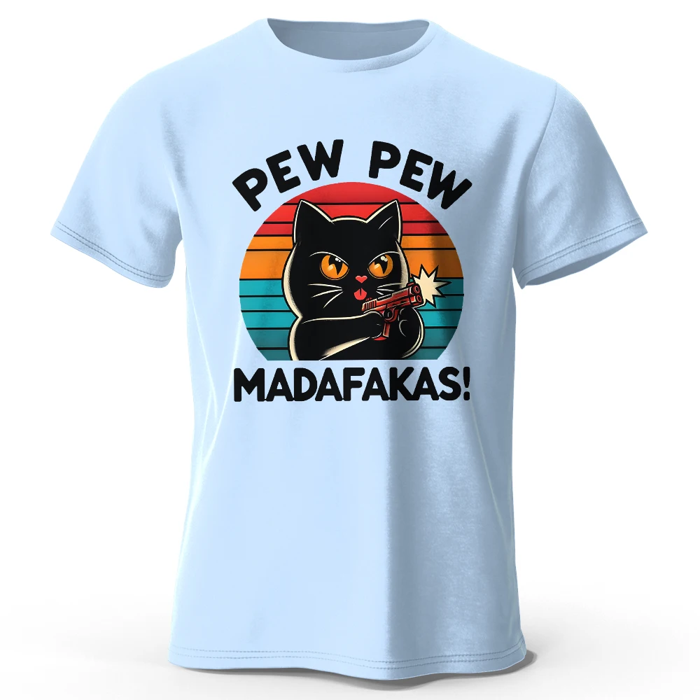 Cute Cat Doodle - Camiseta Algodon 100% para Hombre y Mujer