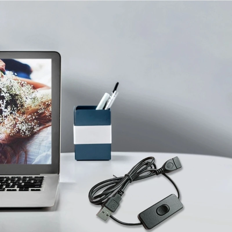 USB Male to Female Extension Cable with Power Switch