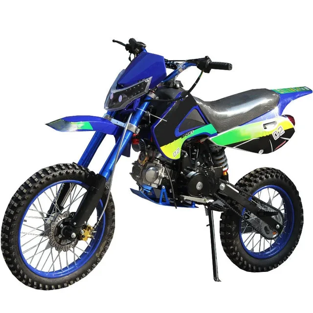 110cc 125cc Pit Bike 2 Wheels Dirt Bike Power Motorcycle For Adult Led Light Pocket Motor 4 Stroke