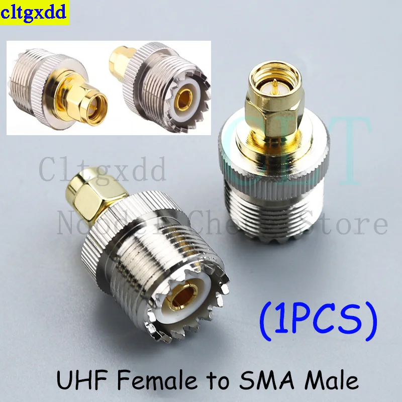 Cltgxdd 1개 SMA 암잭에서 UHF 수커넥터 RF 어댑터, UHF-SMA PL259에서 SO239 커넥터 RF 동축 어댑터