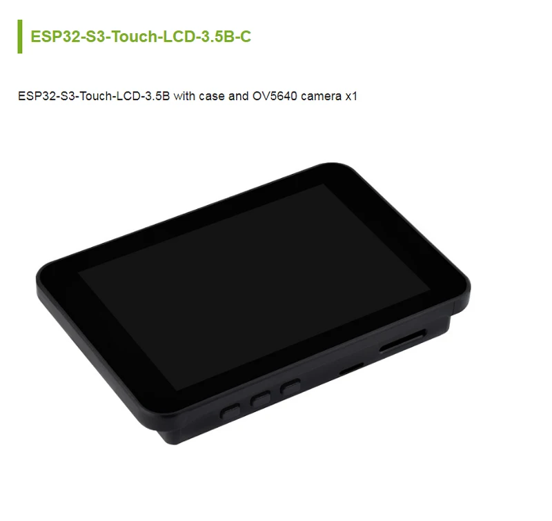 ESP32-S3 3.5 Inch Touch Display Development Board 32-Bit LX7 Dual-Core Processor