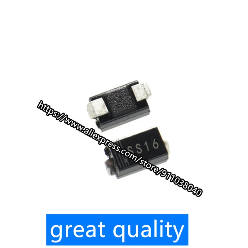 

1000 шт./партия SMD Schottky diode SS16 SR160 SMA DO-214AC 1A 60V new original