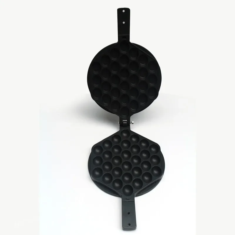 Commercial QQ Eggs Bubble Ball Baking Pan Iron Hongkong Waffle Eggette Mould Cake Mold Gas Electirc Machine Non-stick Plate Waffle Maker Baking Pan Cake Machine Baking Tray