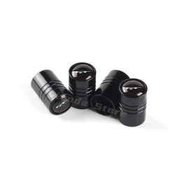 Premium Car Wheel Tire Valve Stem Caps - Set of 4 Airtight Covers for Enhanced Durability and Style (B Black)