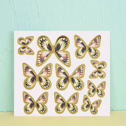 Happy Birthday Butterfly Cake and Cupcake Toppers - Elegant Party and Wedding Decor - 1 pc or set (Fantasy Brown)
