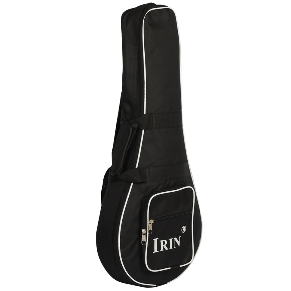 

Black Mandolin Bag Thickened Cotton Backpack for Storage Pouch Case Instrument Container Handbags