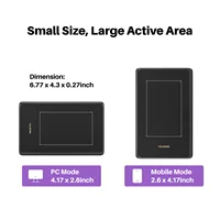HUION H420X Portable Graphics Drawing Tablet 4.17x2.6 Inches Art Digital Tablet Compatible with Windows Mac Linux Android 4