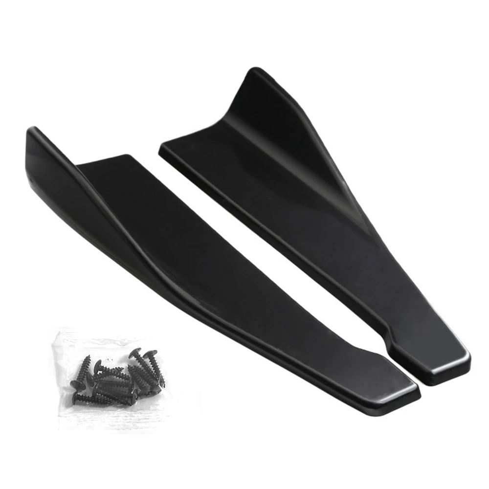 1 Paar Universal-Auto-Heckstoßstangen-Lippenverkleidungsschutz, 35/48 cm, Auto-Seitenschutz für Rockabdeckung, Auto-Eckstoßstangenschutz mit Schrauben – Detail 7